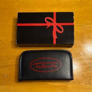 Mini tool kit with Talbots on faux leather pouch. New in box.